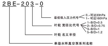 2BE真空泵型号意义